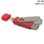 Флешка Twister Double 64 Gb, пластик