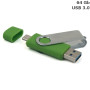 Флешка Twister Double 64 Gb, пластик
