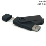 Флешка Twister Double 64 Gb, пластик