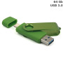 Флешка Twister Double 64 Gb, пластик