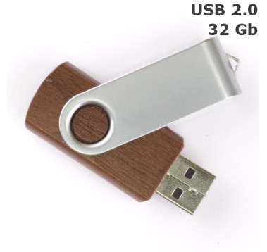 Флешка Twister 32 Gb, дерево